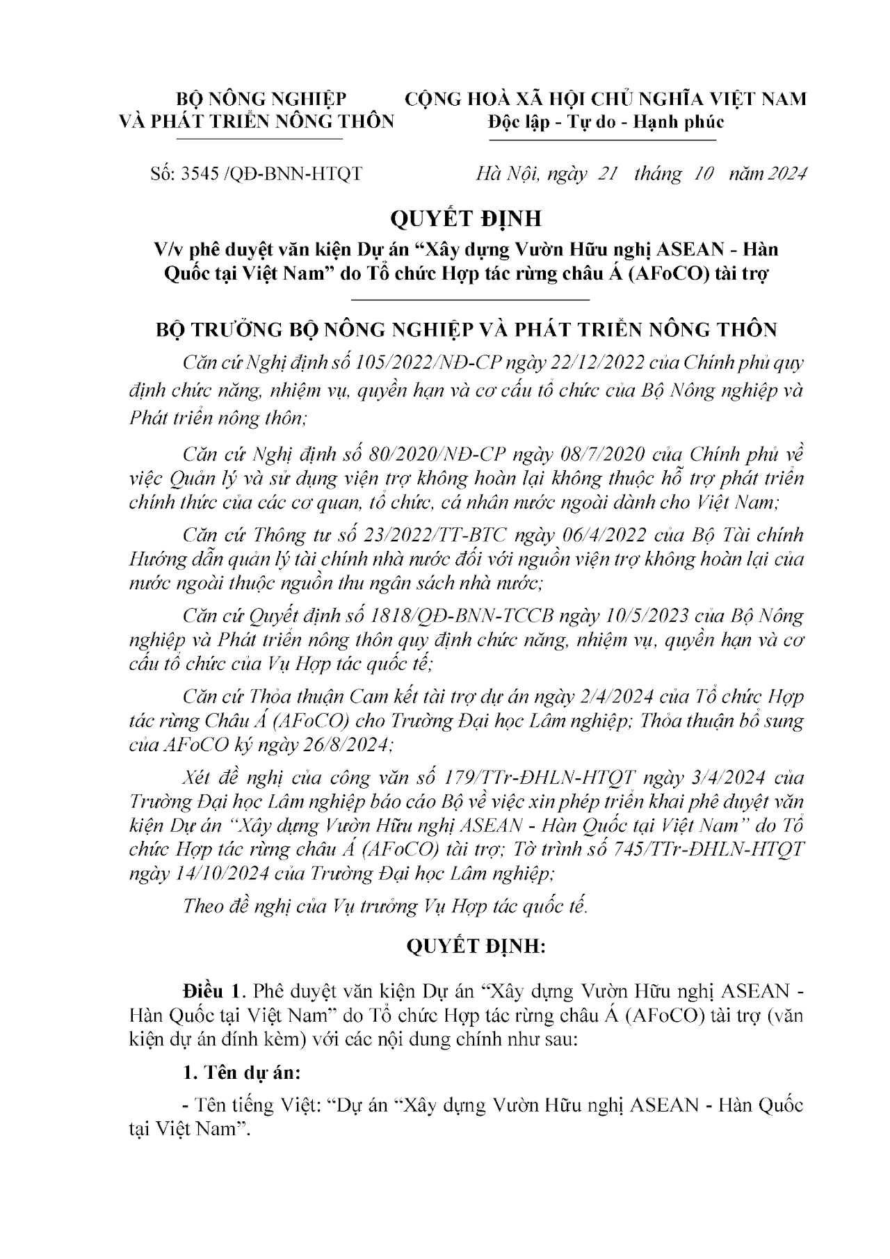 Quyết định phê duyệt trang 2